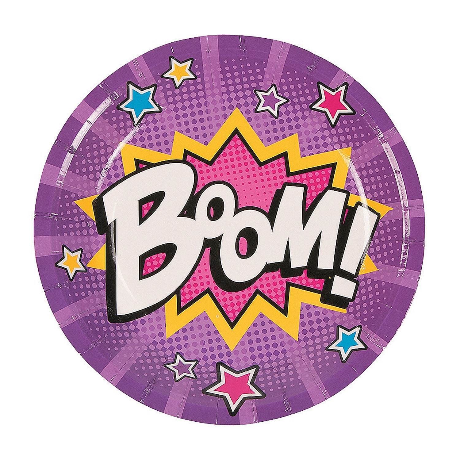 Superhero Girl Small Paper Plates (Pack of 8)