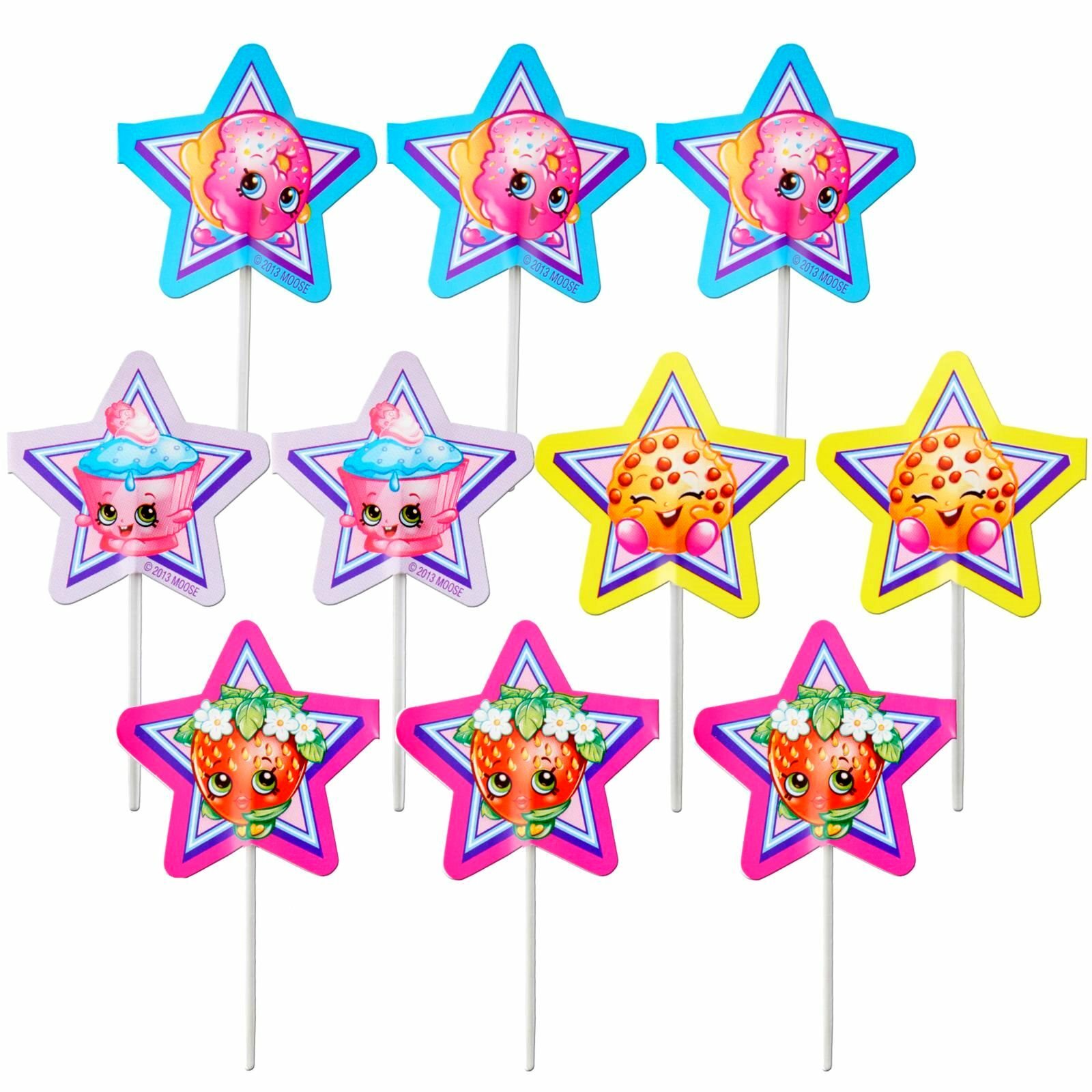 Shopkins Cupcake Picks Fun Pix (Pack of 24)