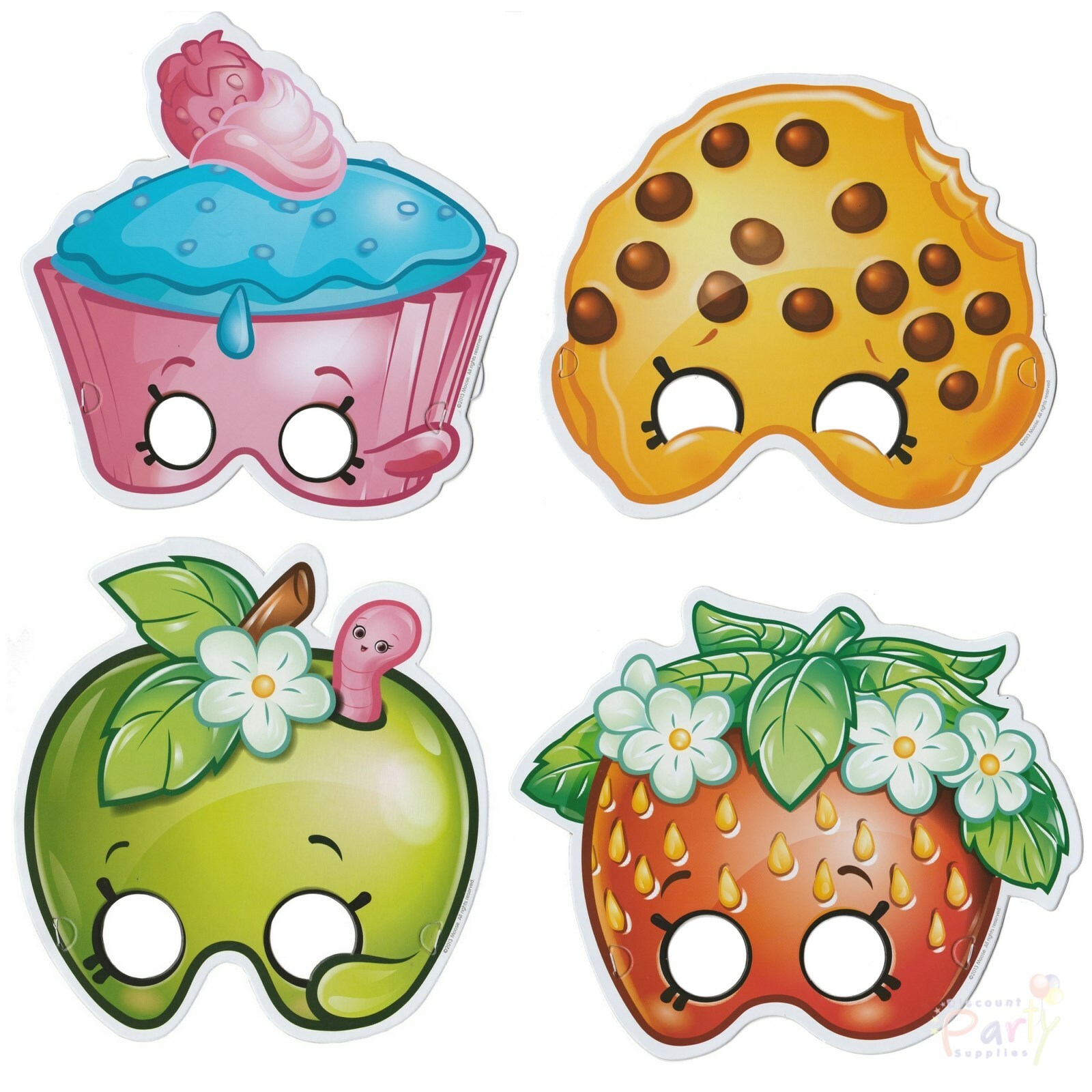 Shopkins Party Masks (Pack of 8)
