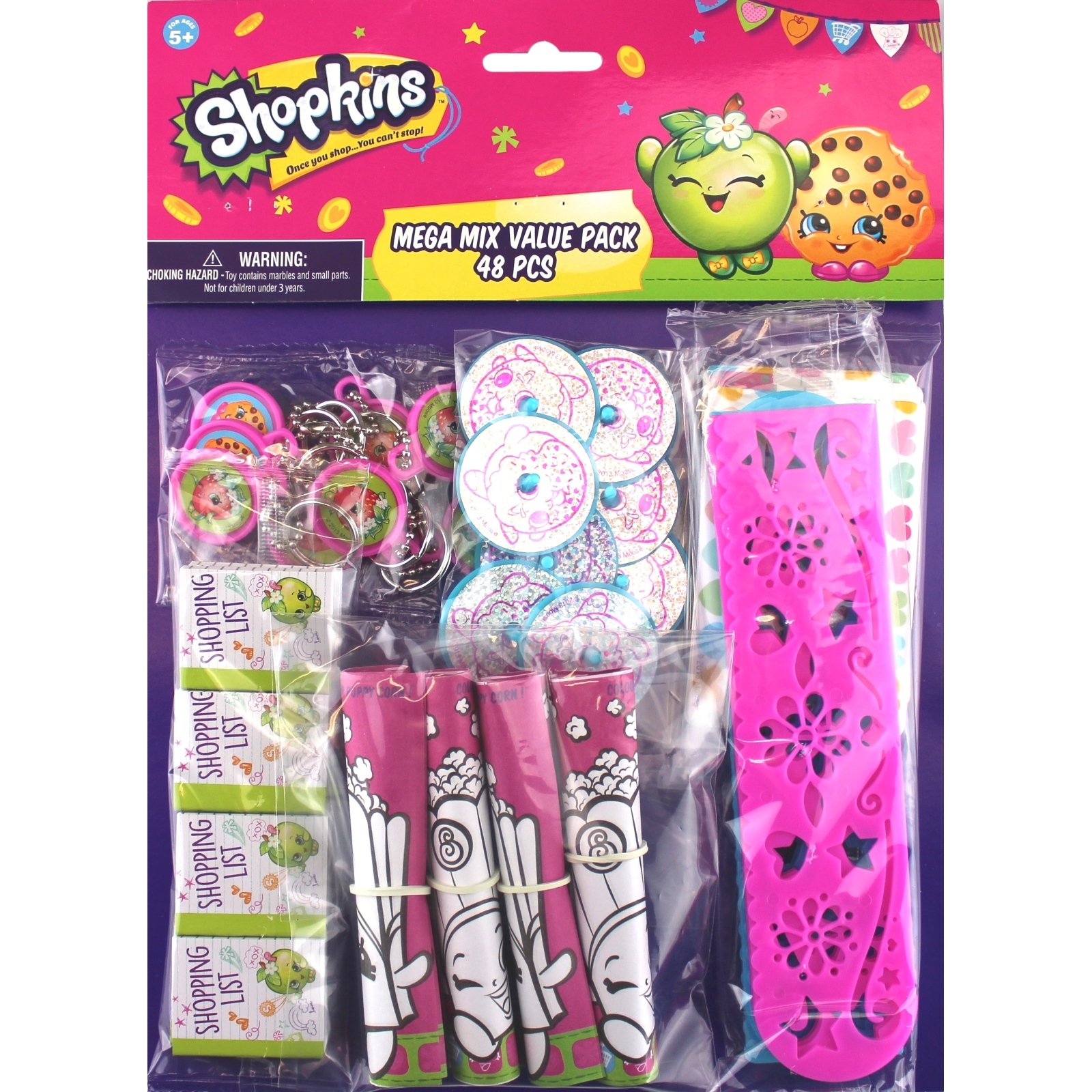 Shopkins Mega Value Favour Pack (48 Pieces)