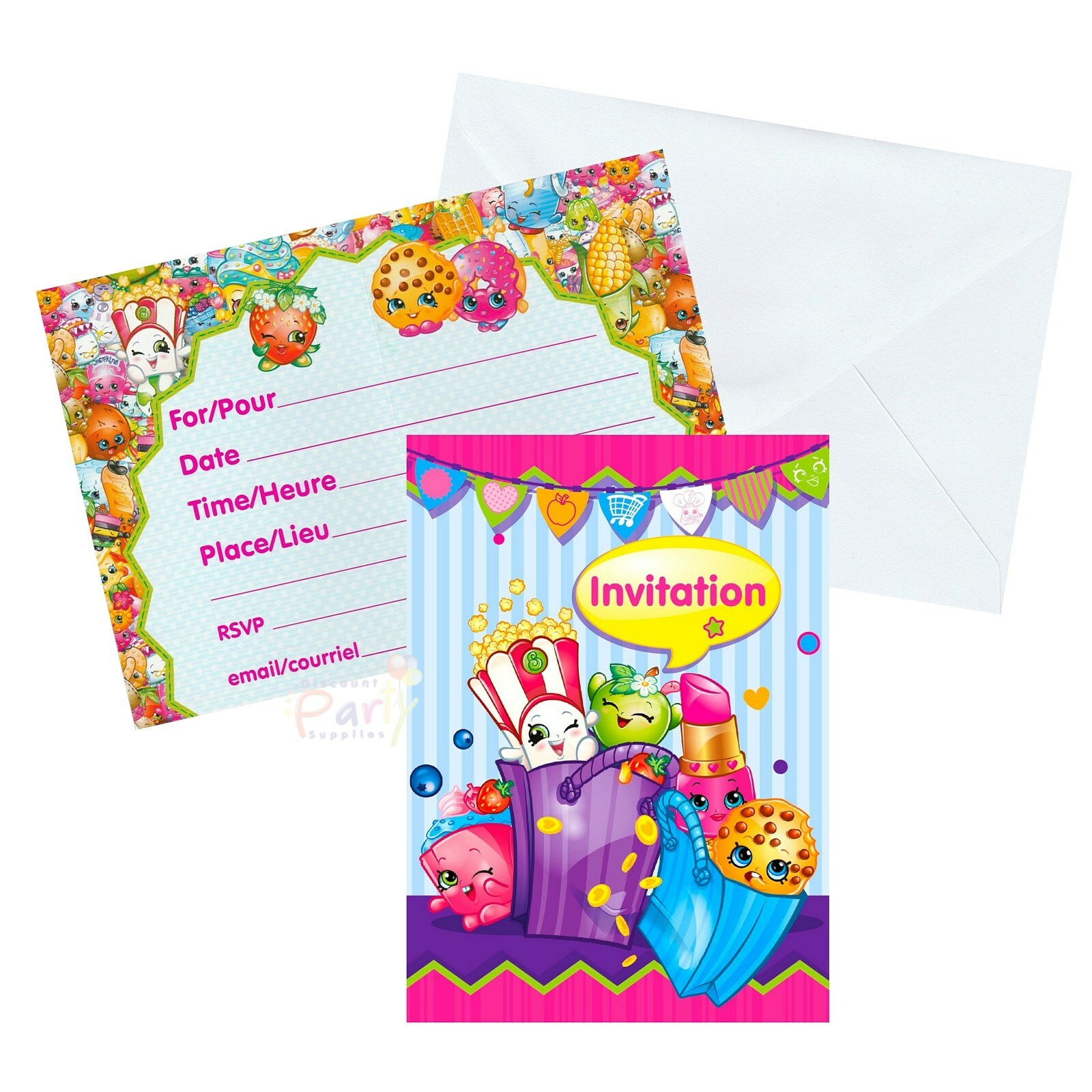 Shopkins Invitations (Pack of 8)
