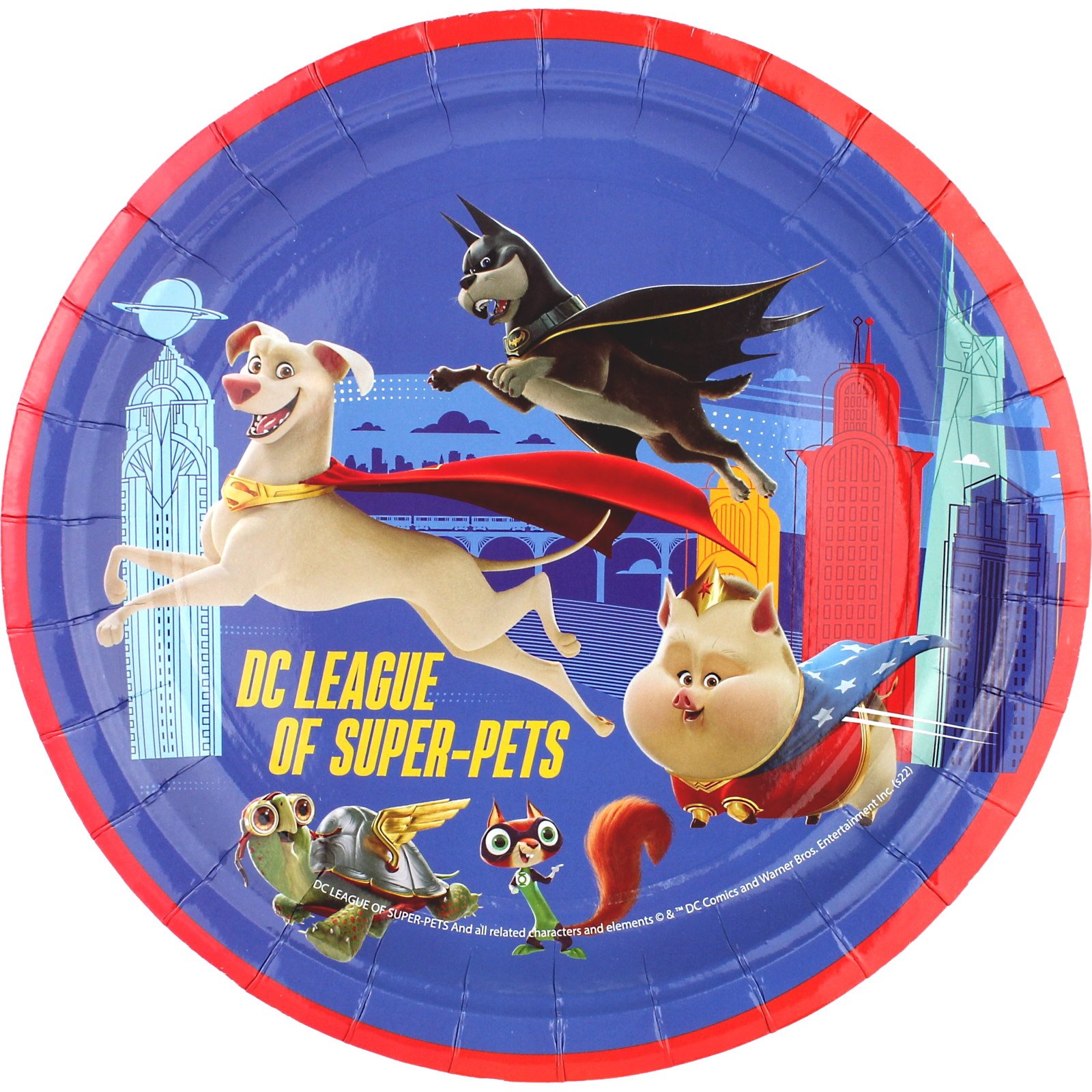 DC League of Super-Pets Large Paper Plates (Pack of 8)