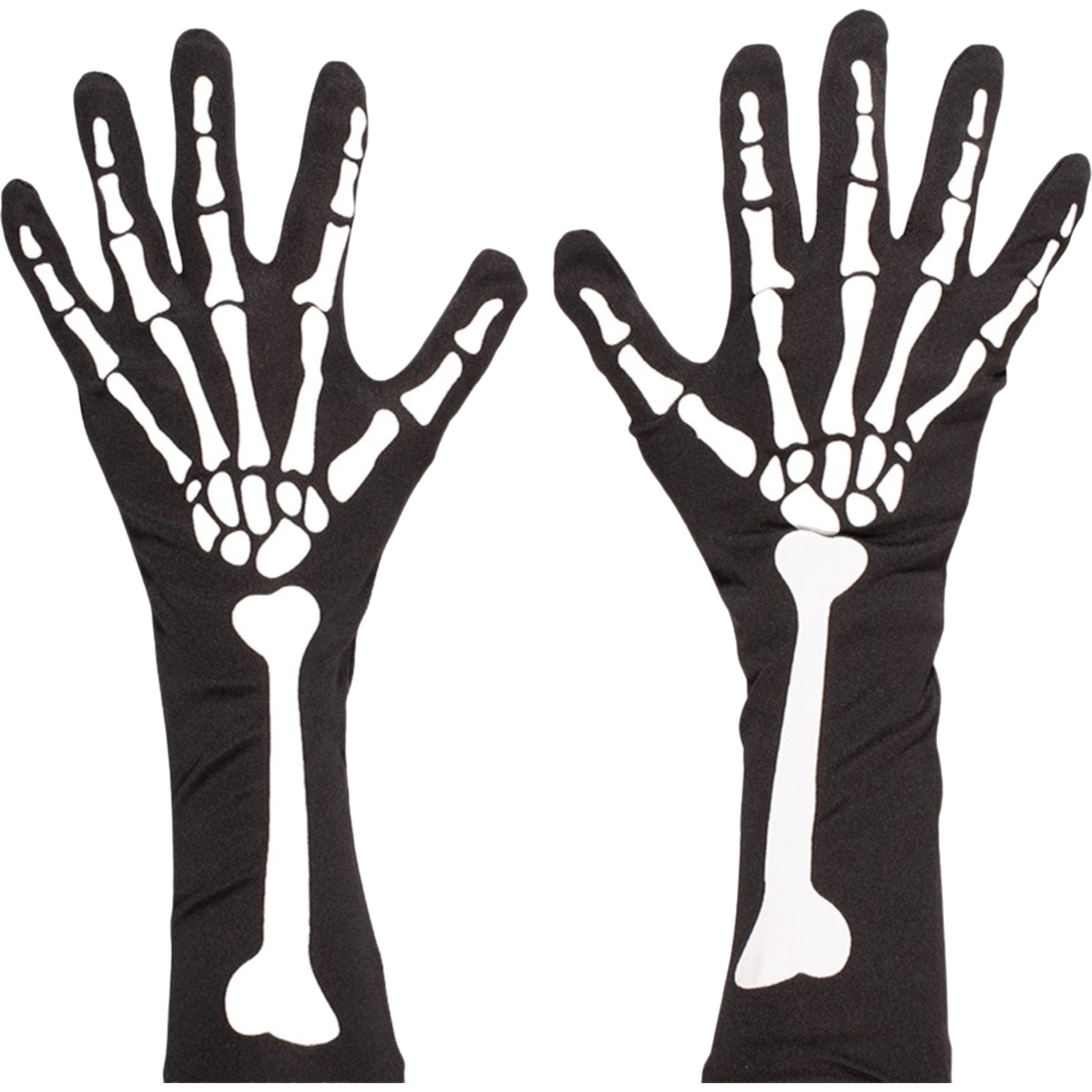 Adult Long Skeleton Hand Gloves 