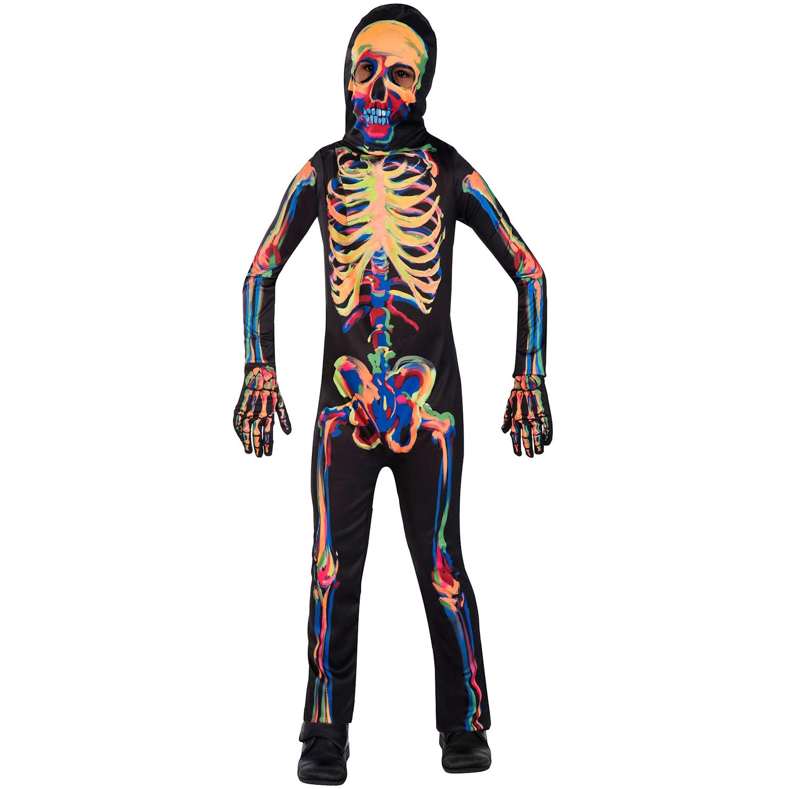 Glow in the Dark Skeleton Jumpsuit Kids Costume