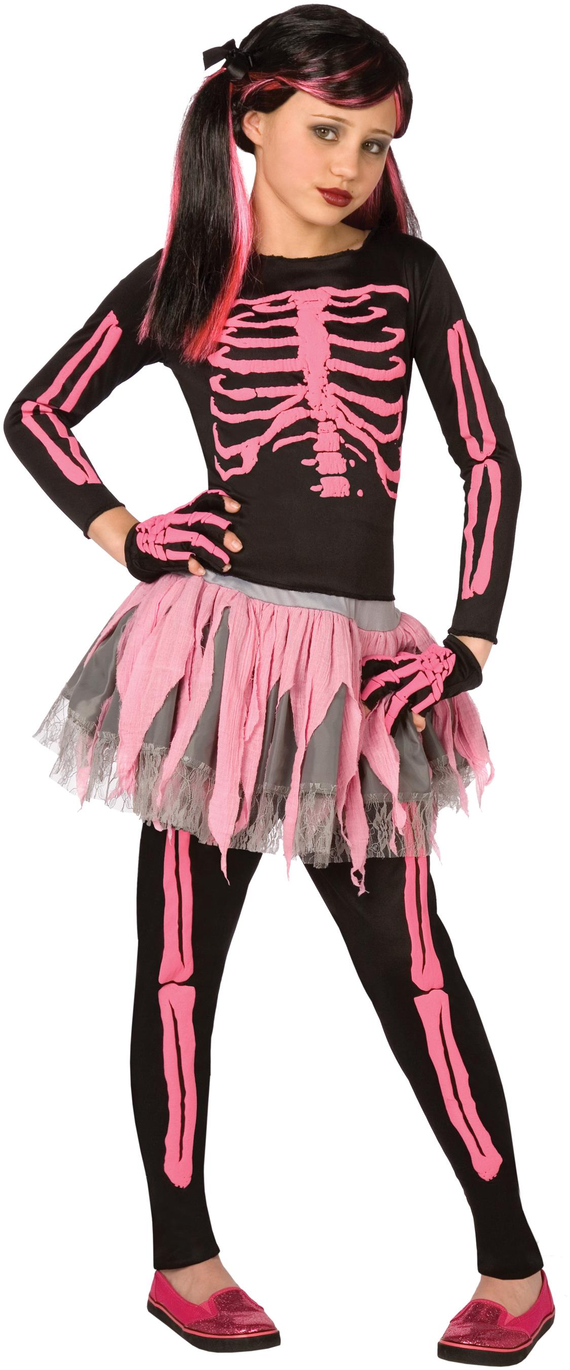 Punk Skeleton Child Costume Large