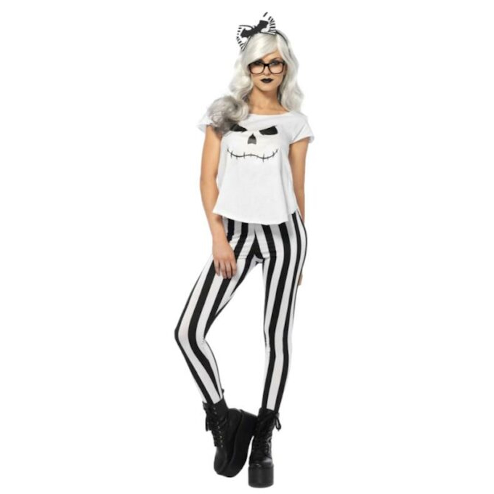 Skeleton Hipster Adult Costume Small