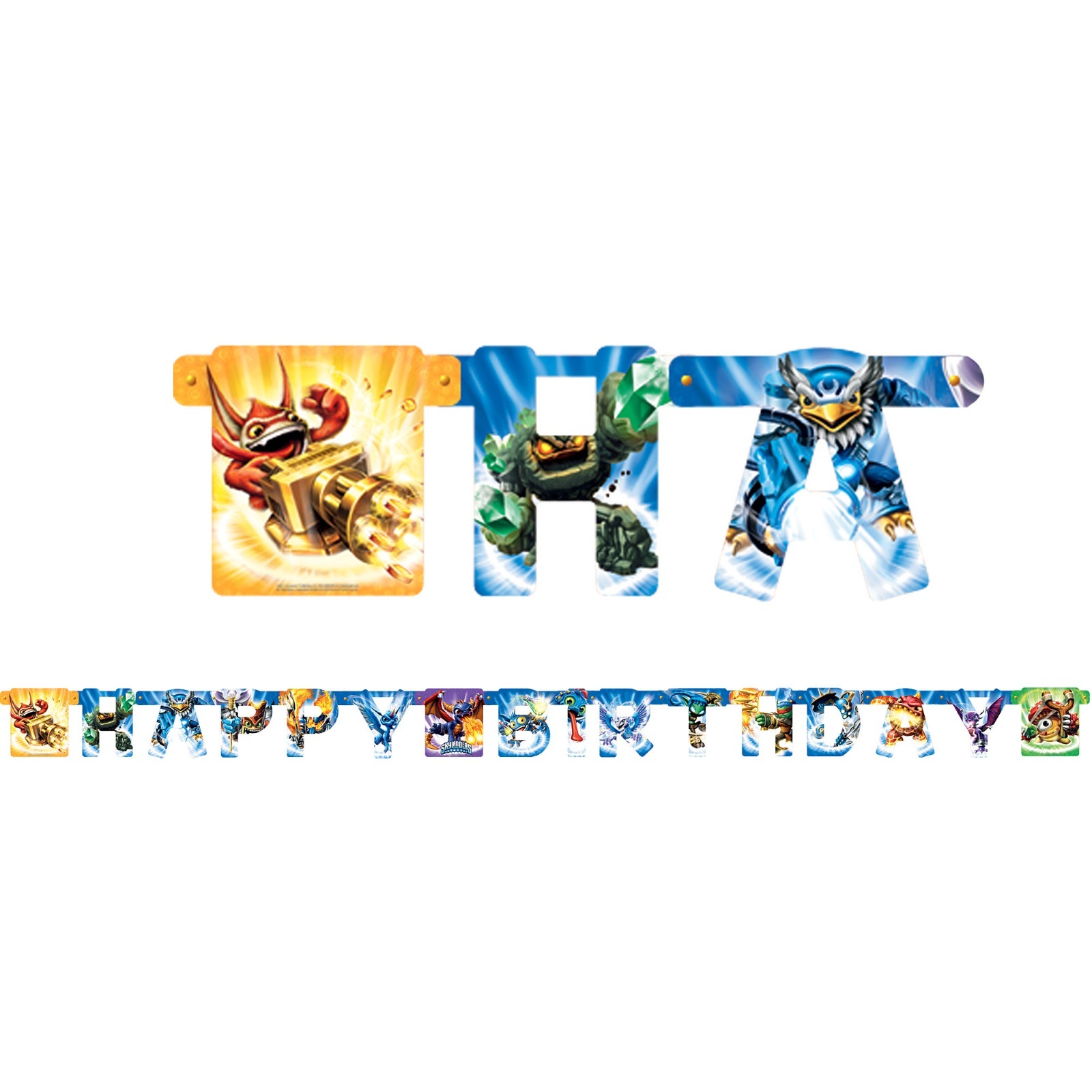 Skylanders Happy Birthday Banner