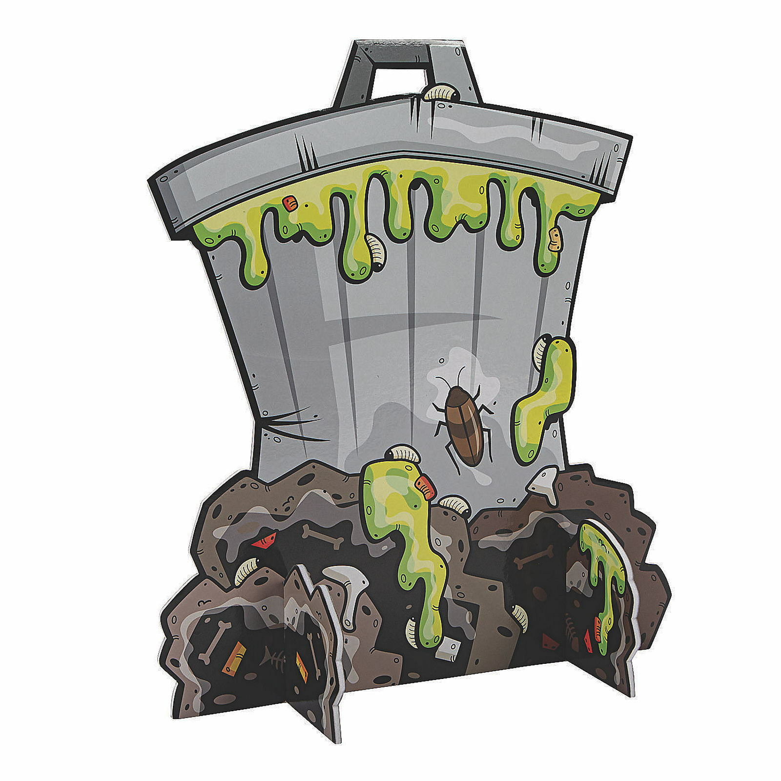 Gross Slime Garbage Bin Centrepiece