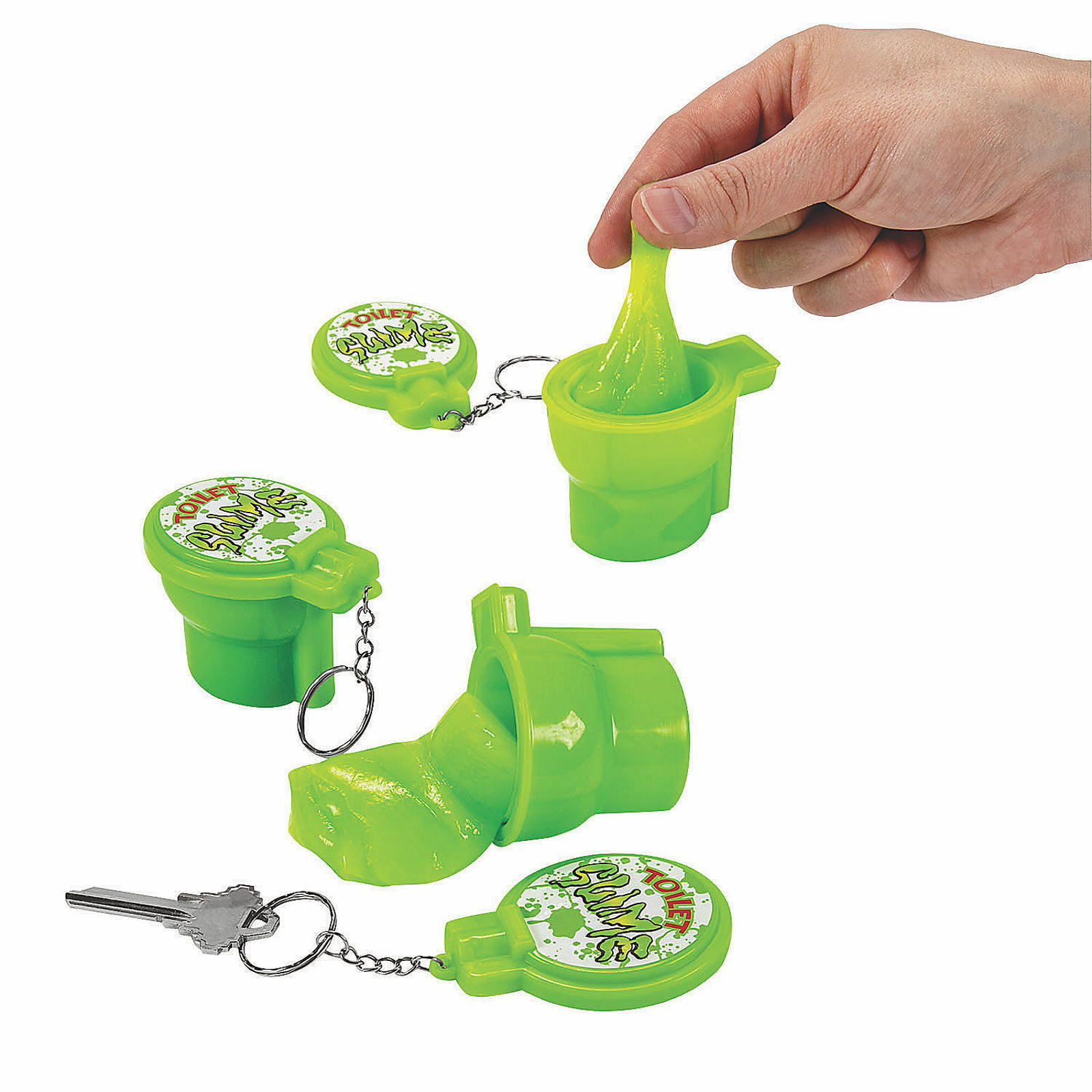 Toilet Slime Keyrings (Pack of 12)