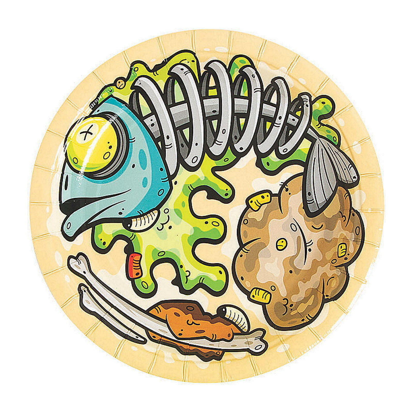 Gross Slime Small Paper Plates (Pack of 8)