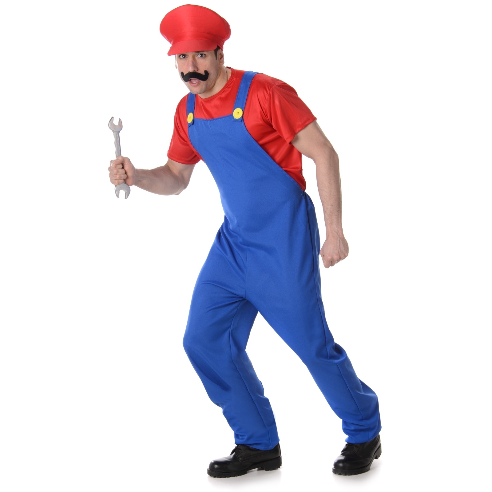 Red Plumber Guy Mens Costume Extra Large