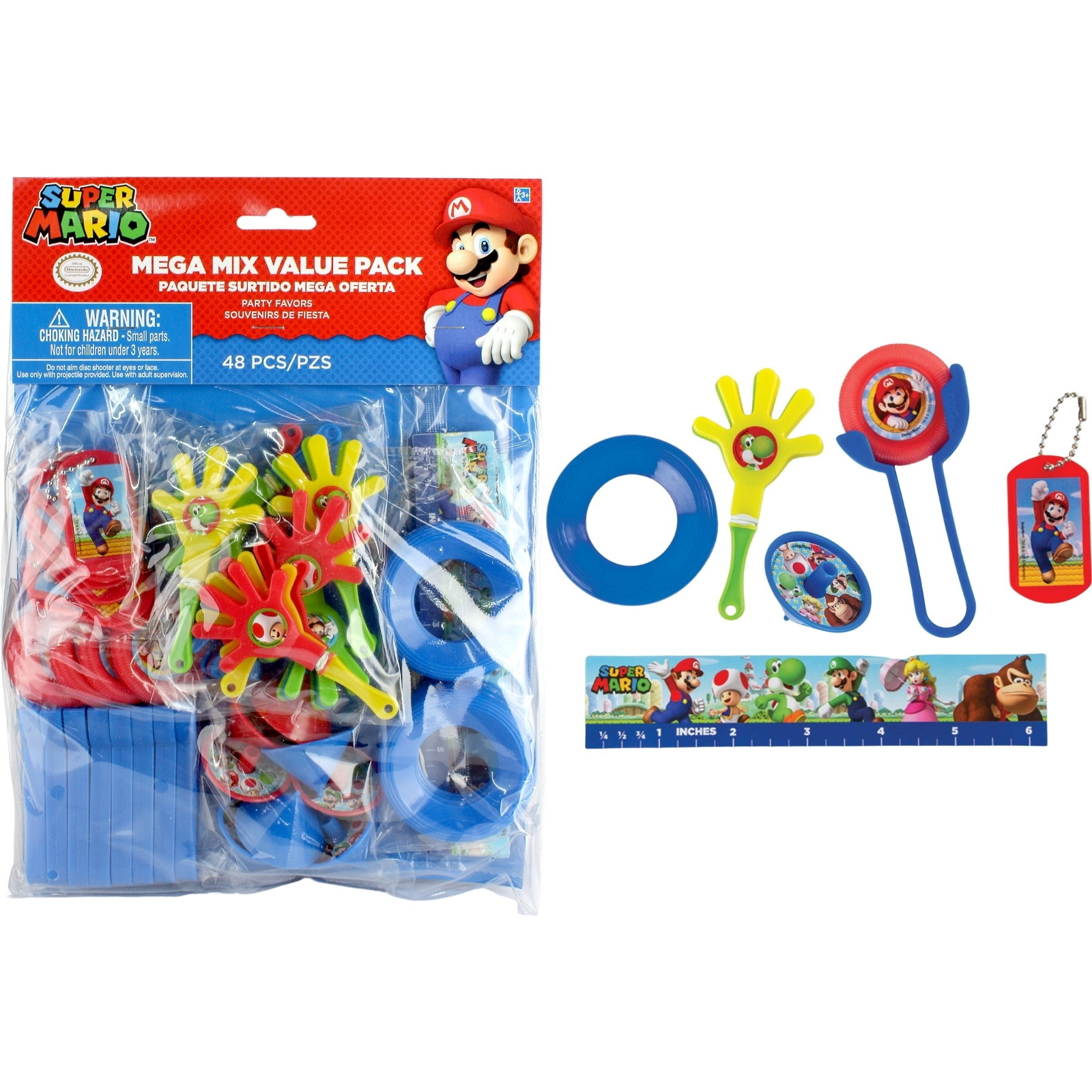 Super Mario Bros. Mega Mix Value Favour Pack (48 Pieces)