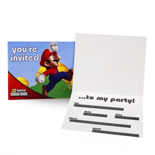 Super Mario Bros. Party Invitations (Pack of 8)