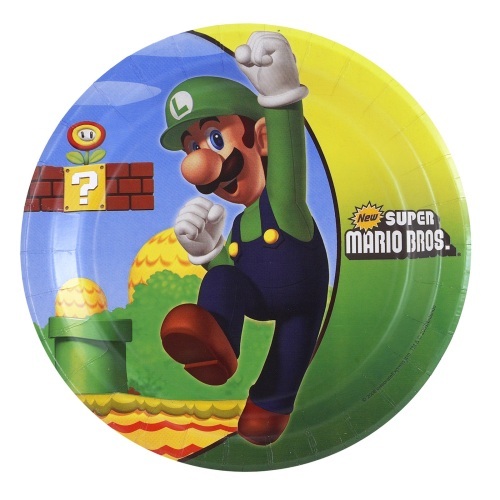 Super Mario Bros. Small Paper Plates (Pack of 8)