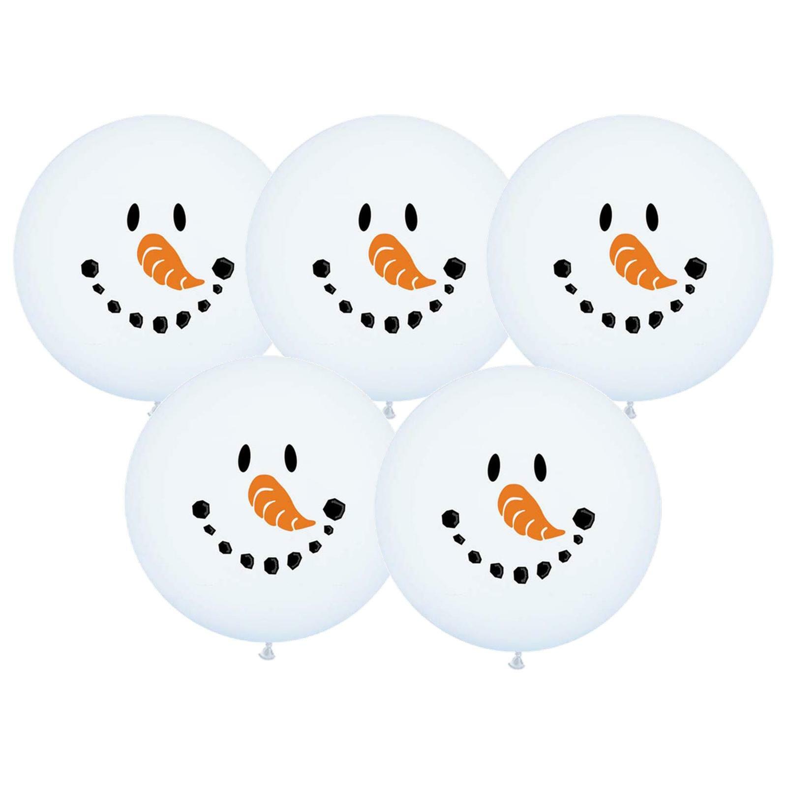Jumbo Snowman Balloons (Pack of 5)