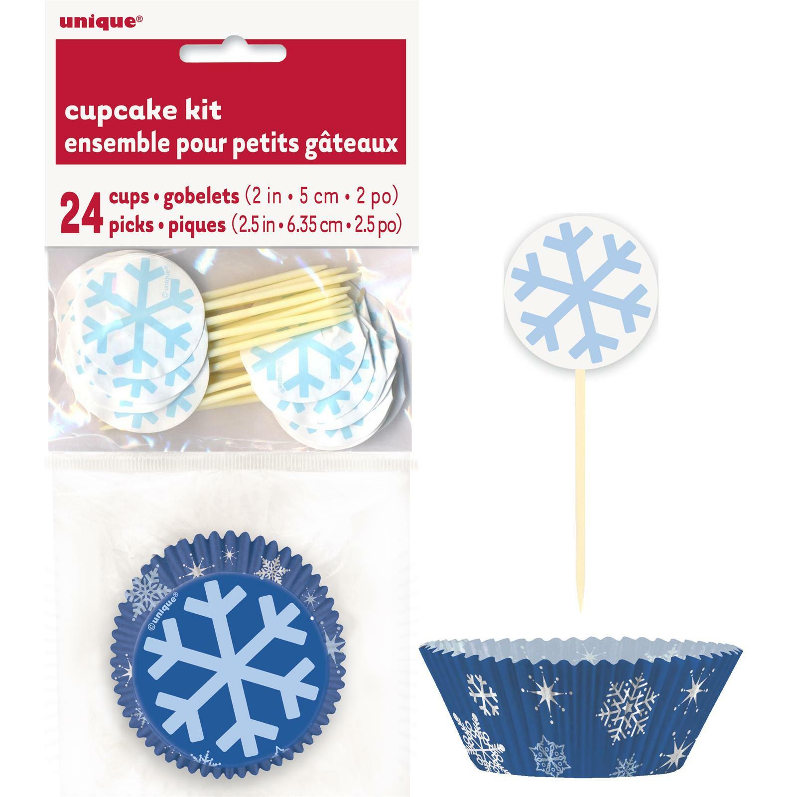 Snowflake Cupcake Kit (Pack of 24)