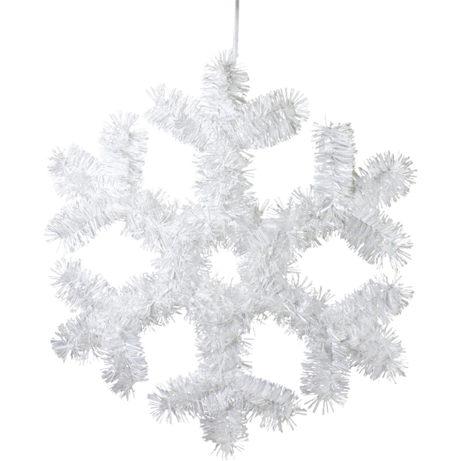 Snowflake Tinsel Wall Decoration