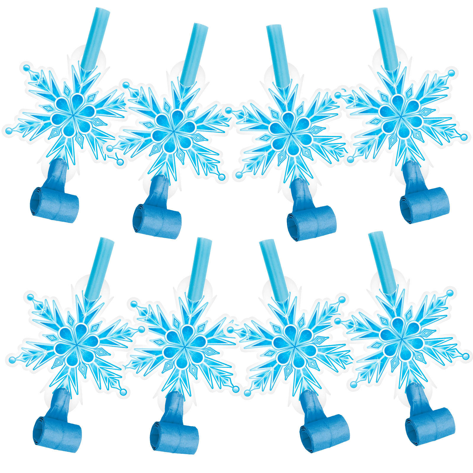 Snow Princess Party Blowers (Pack of 8)