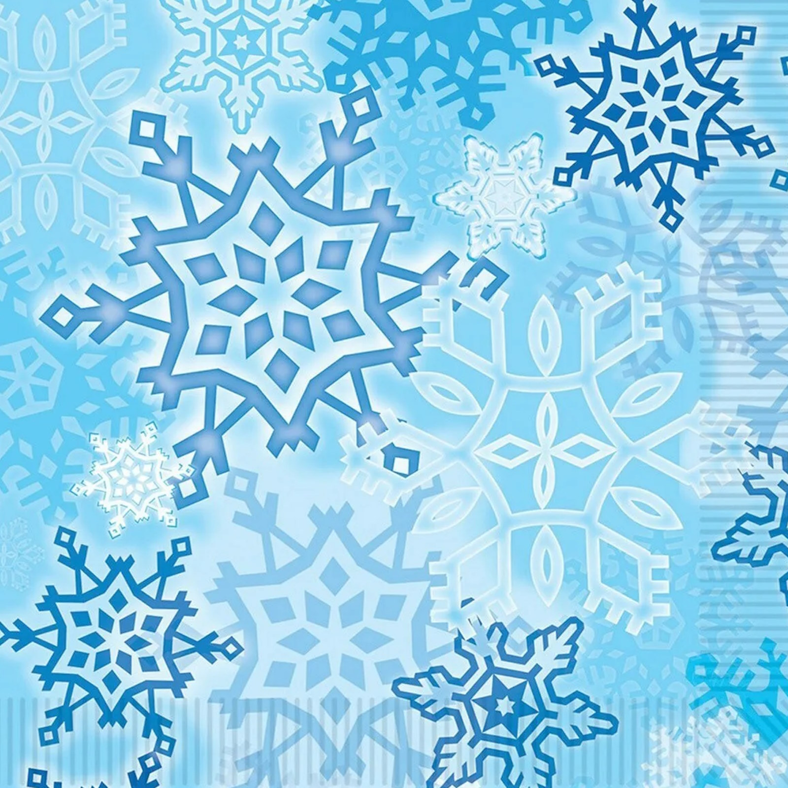 Snowflake Large Napkins / Serviettes (Pack of 16)