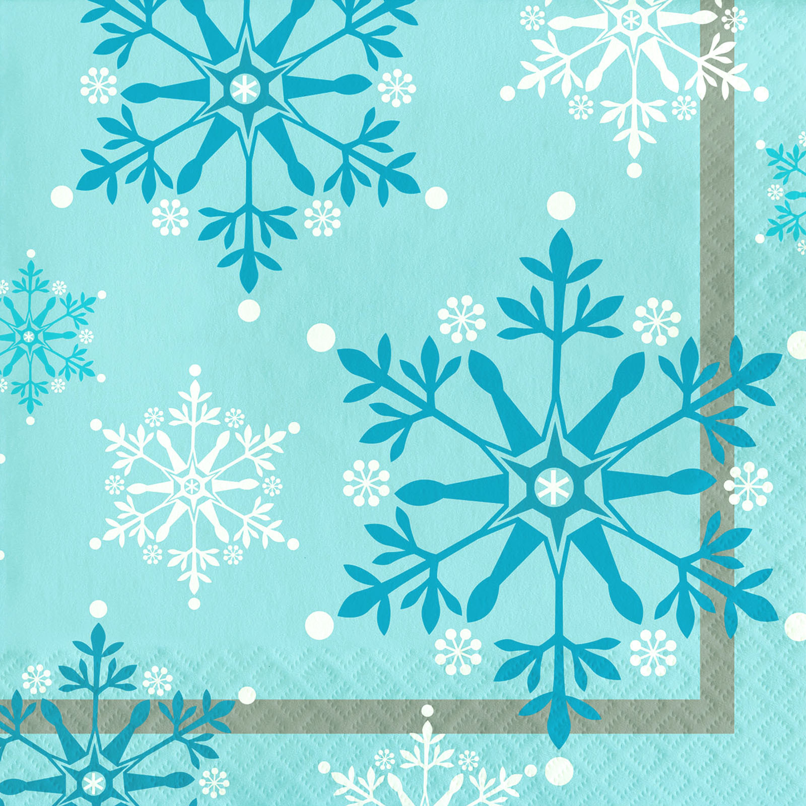 Snowflake Swirls Large Napkins / Serviettes (Pack of 16)