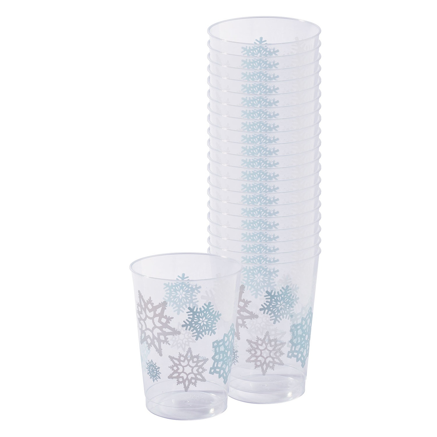 Snowflake Tumbler Cups (Pack of 20)