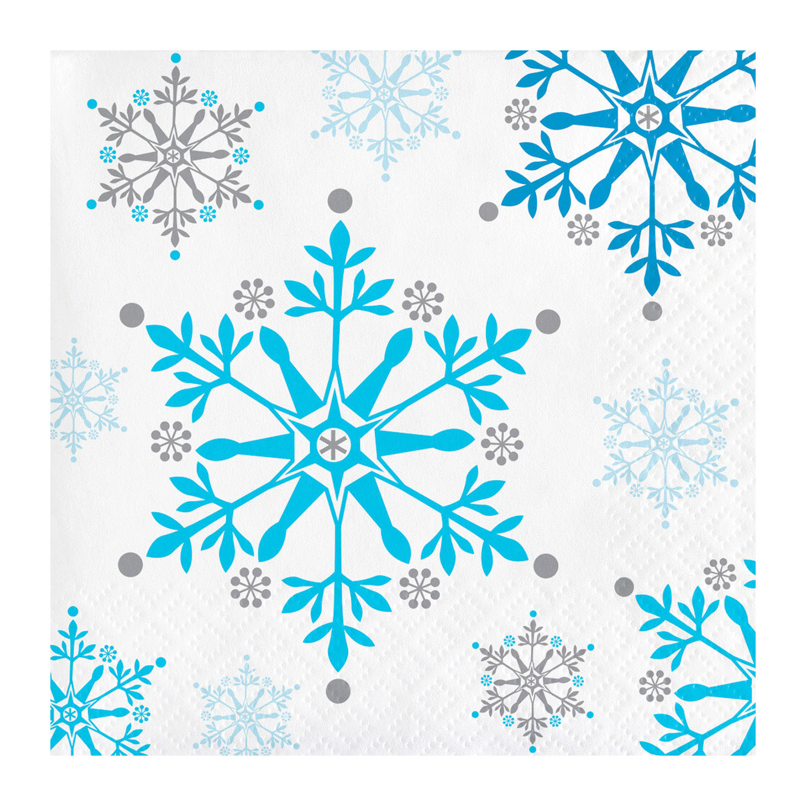 Snowflake Swirls Small Napkins / Serviettes (Pack of 16)