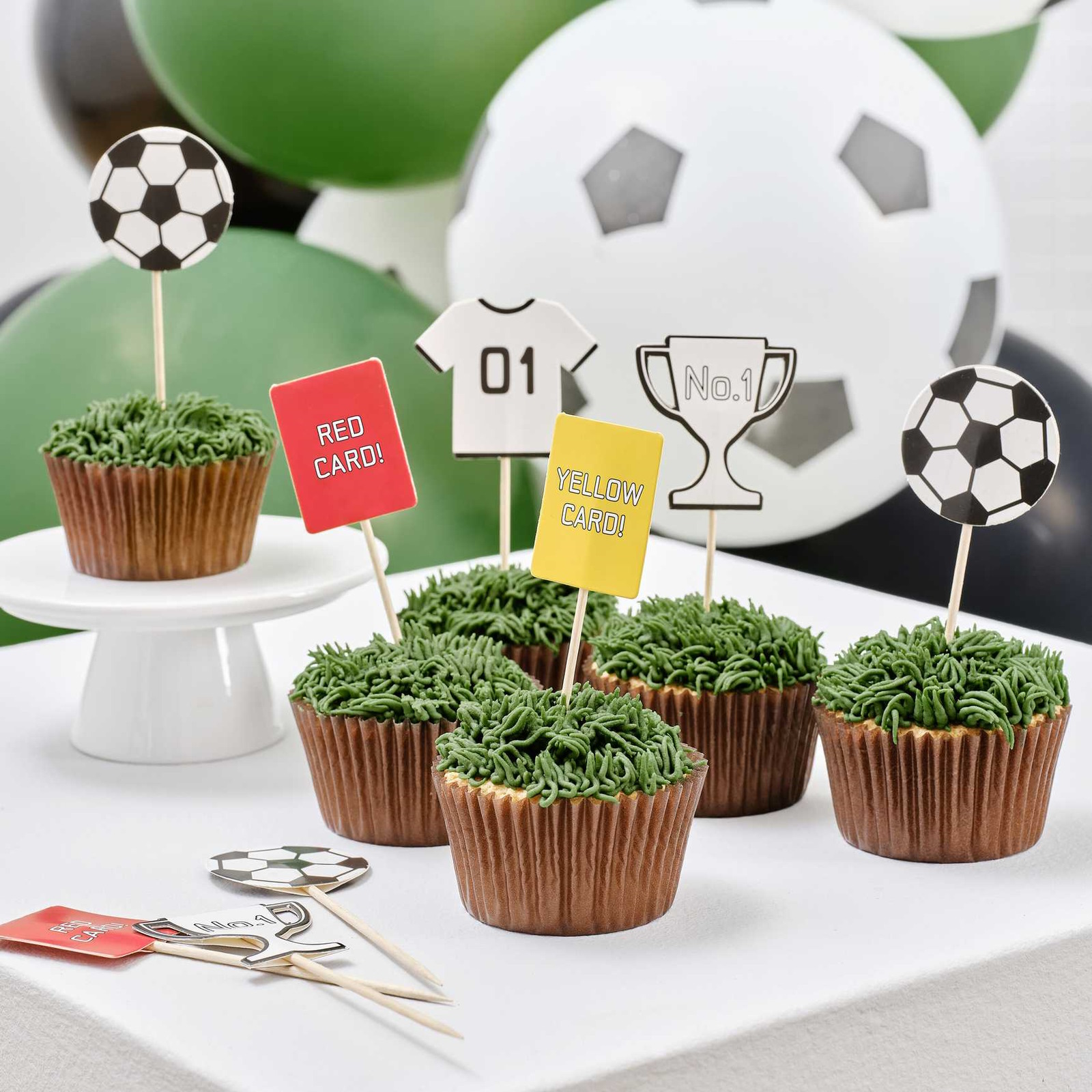 Ginger Ray Kick Off The Party Cupcake Picks (Pack of 12)