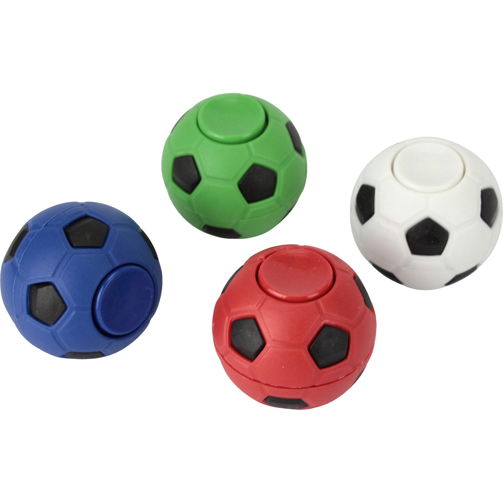 Assorted Soccer Ball Fidget Spinners (Pack of 4) 