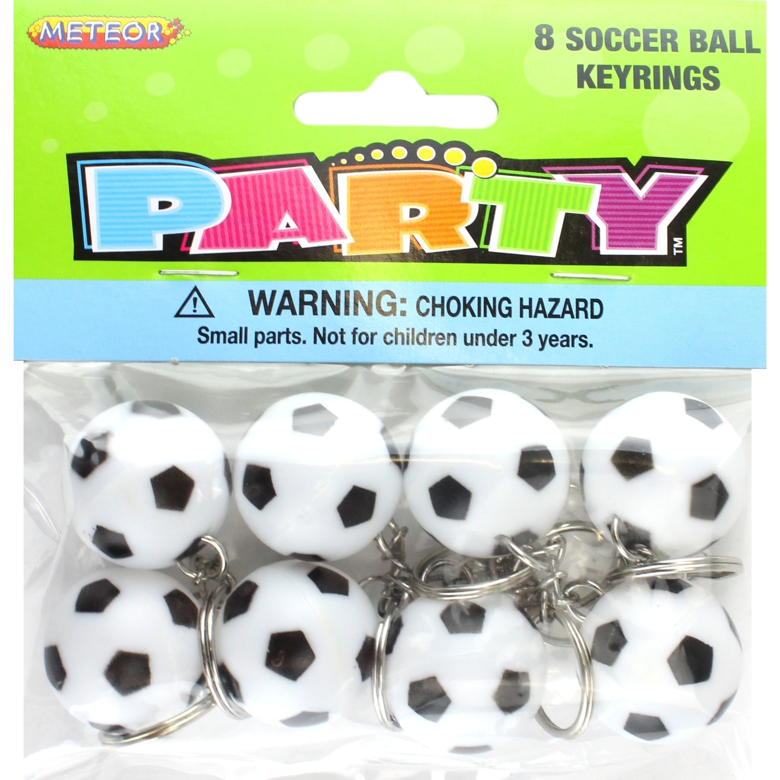 Soccer Ball Keyrings (Pack of 8)
