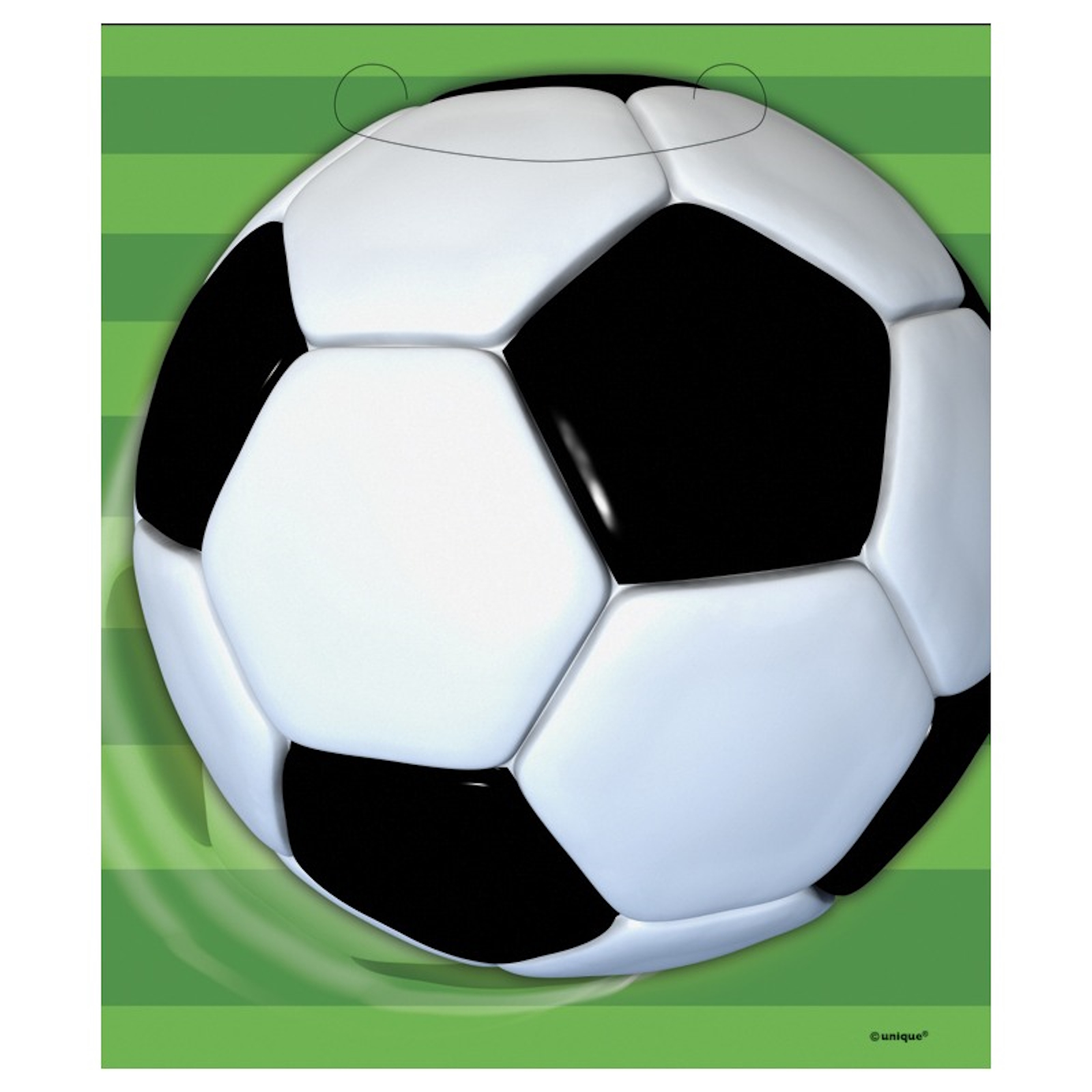 Soccer Ball Plastic Lolly/Treat Bags (Pack of 8)