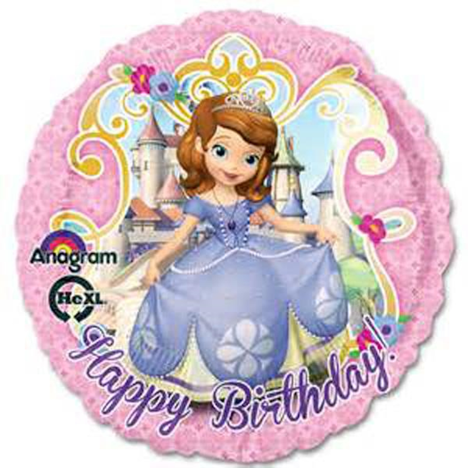 Sofia the First Happy Birthday 45cm Foil Balloon