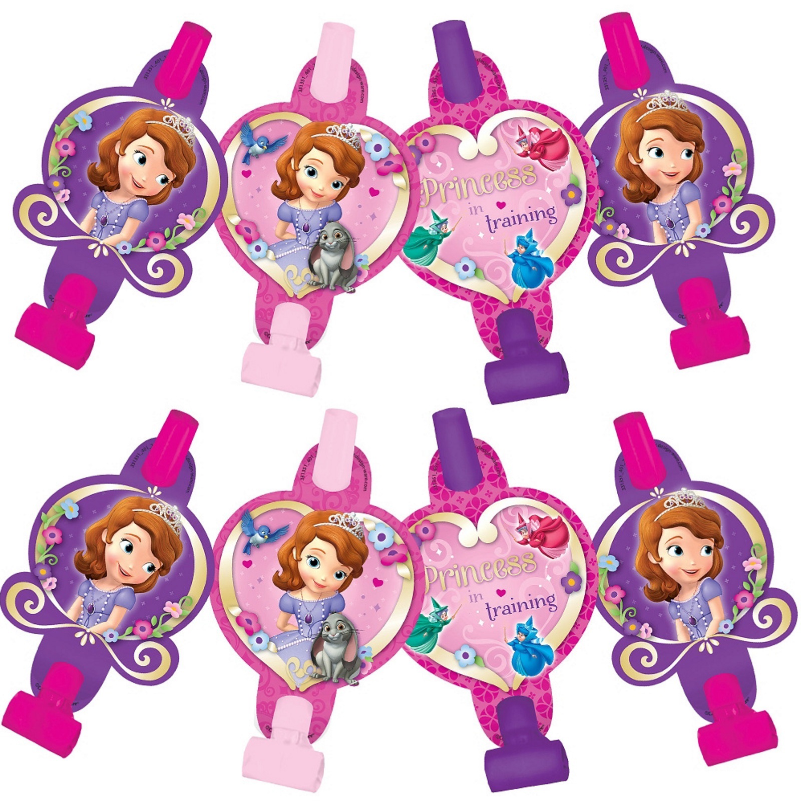 Sofia the First Party Blowers (Pack of 8)