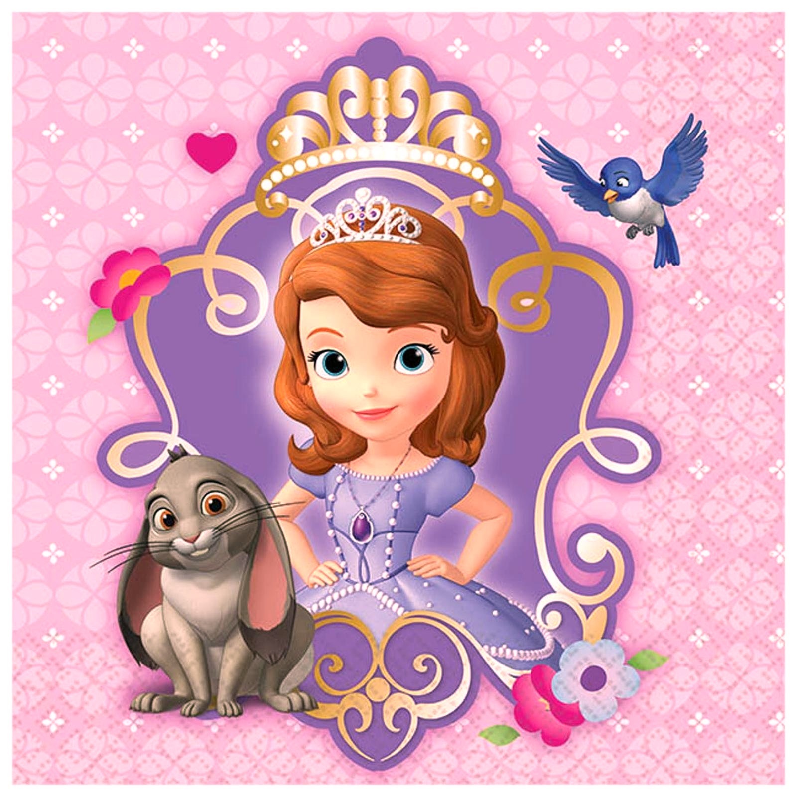 Sofia the First Small Napkins / Serviettes (Pack of 16)