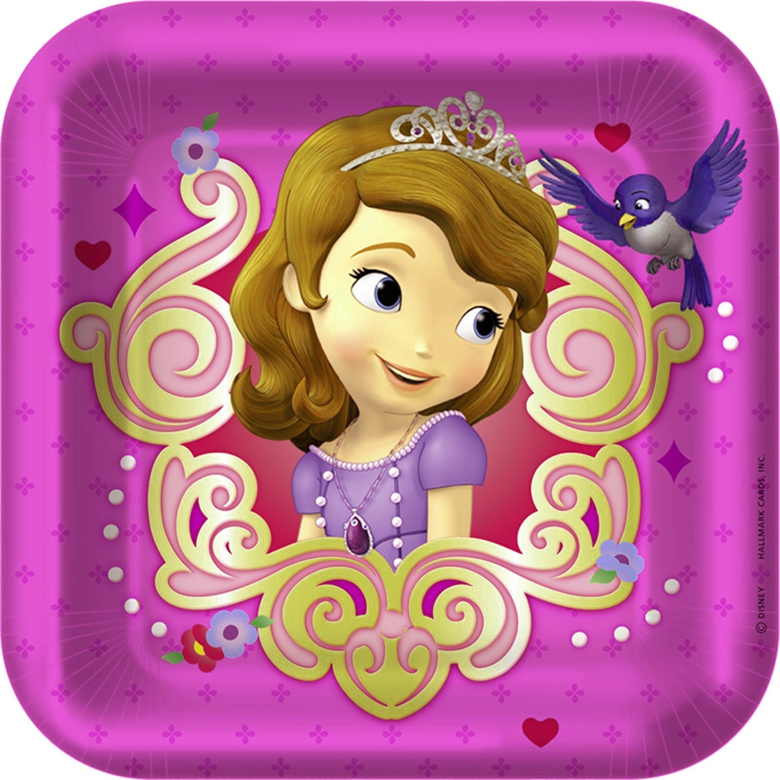 Sofia the First Small Paper Plates (Pack of 8)