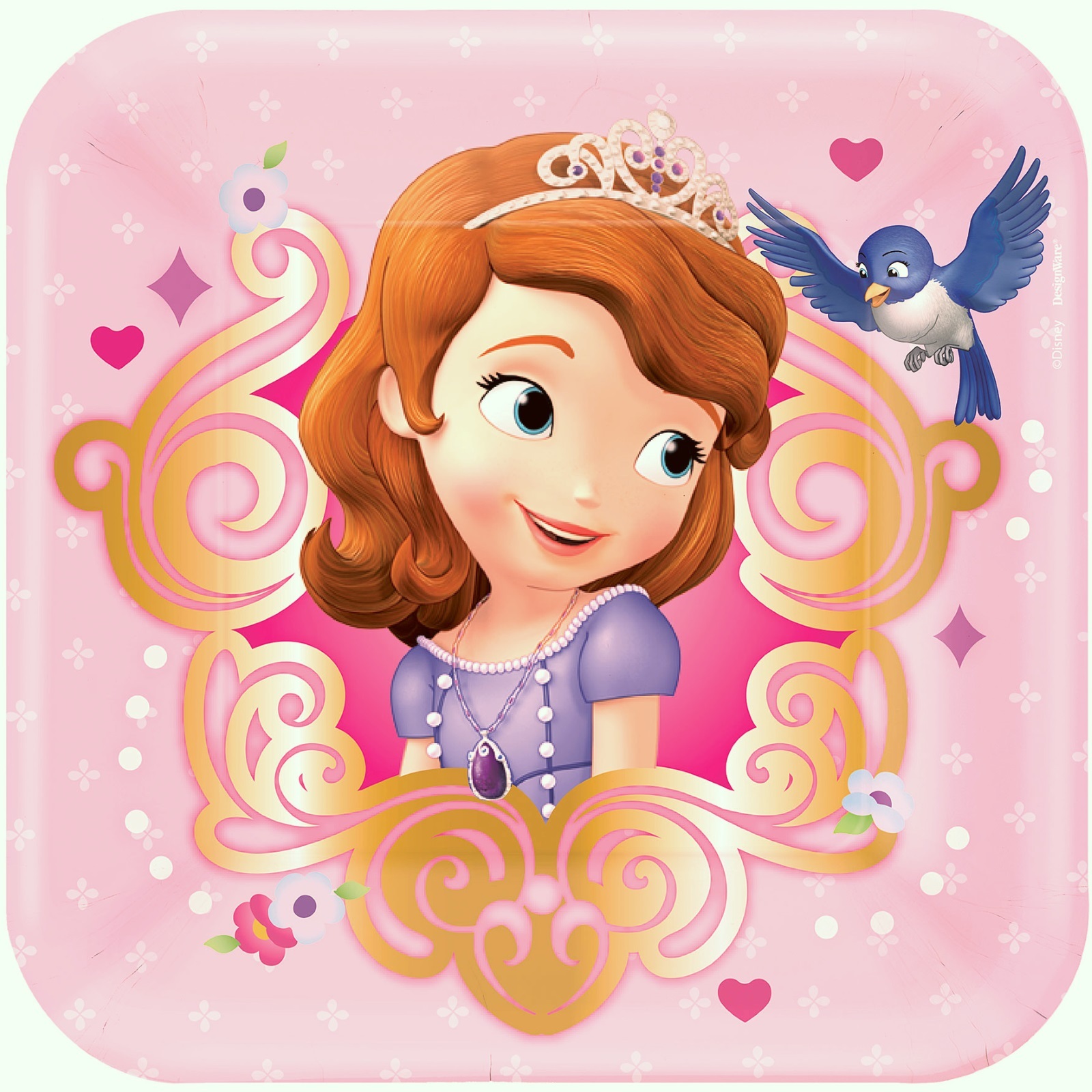 Sofia the First Small Paper Plates (Pack of 8)