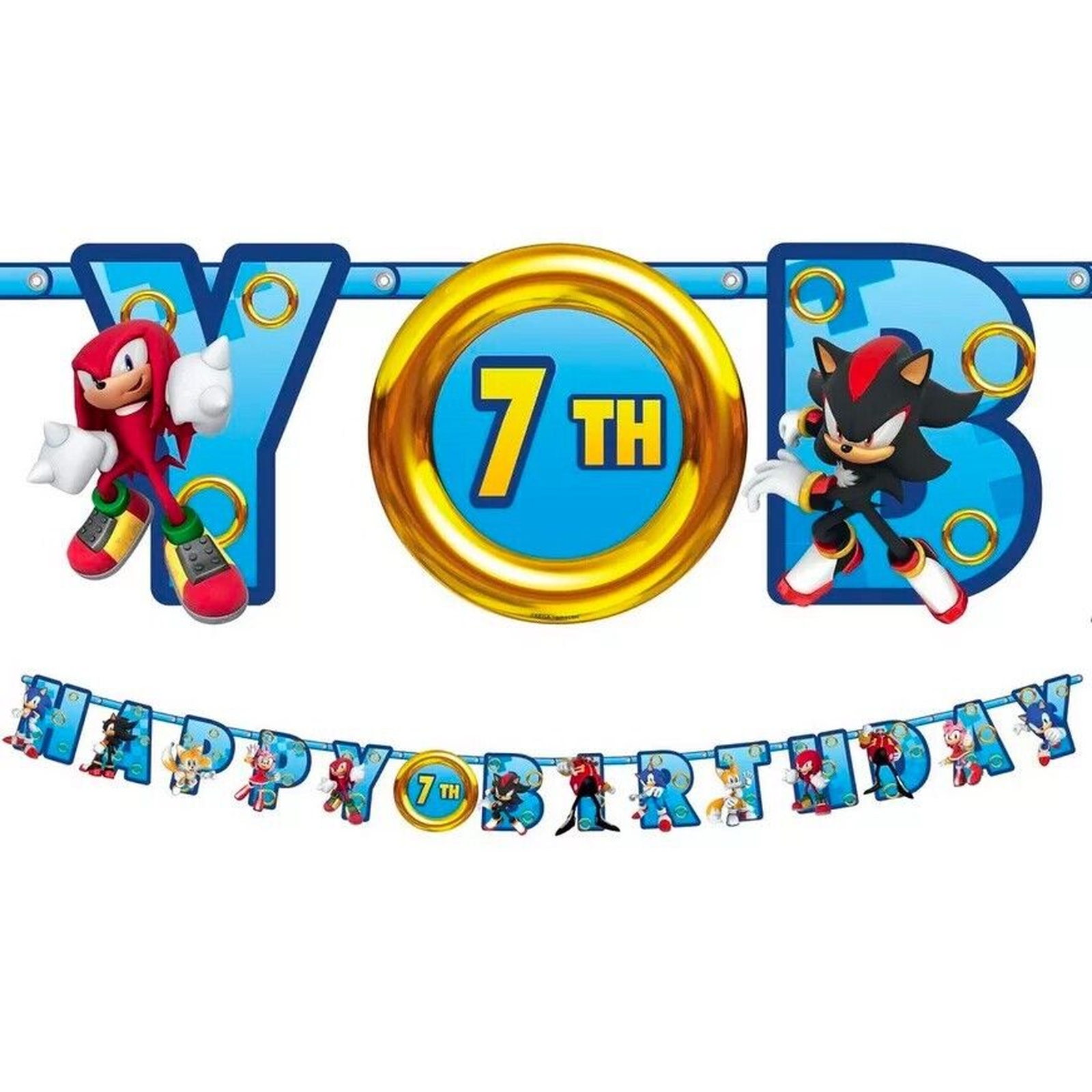 Sonic The Hedgehog Jumbo Add An Age Banner Kit