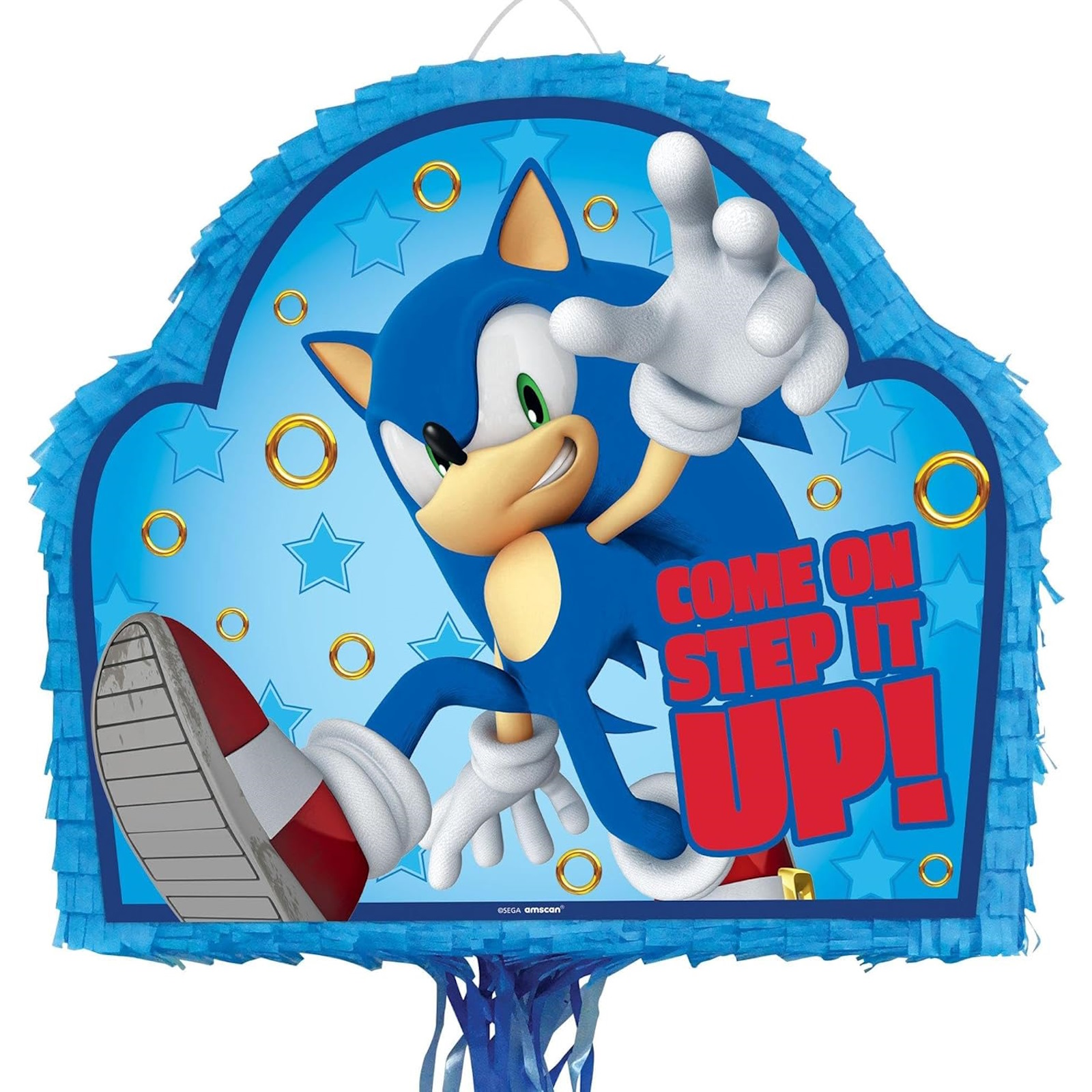 Sonic The Hedgehog Pull String Pinata | Sonic the Hedgehog | Boys and ...