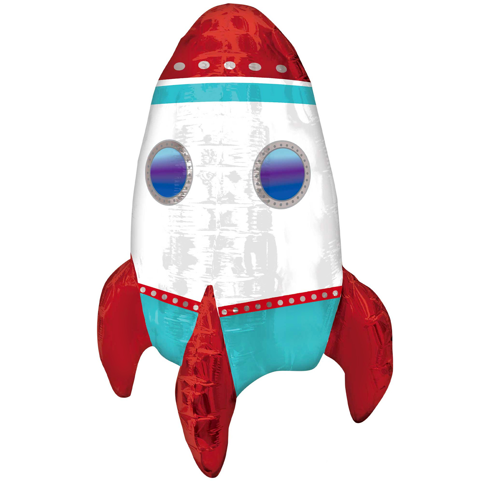 Rocket Ship Air Fill Balloon 53cm