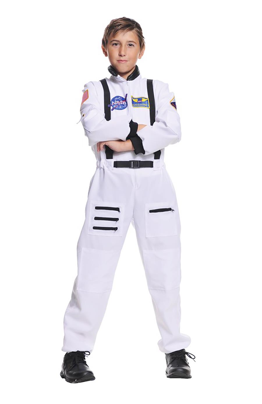 Astronaut White Child Costume Large