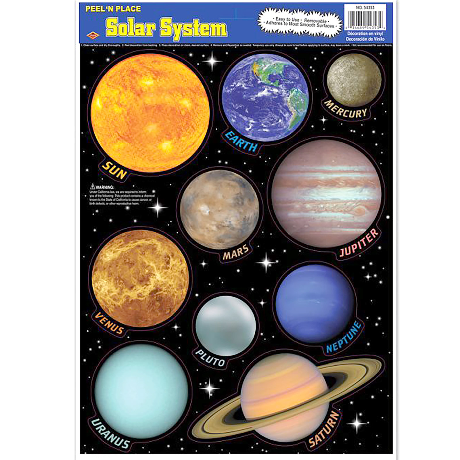 Solar System Decals