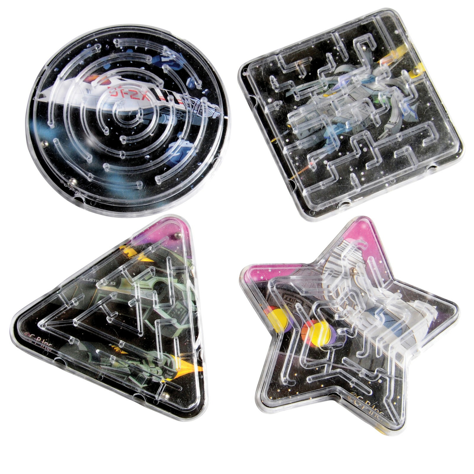 Space Maze Games (Pack of 12)