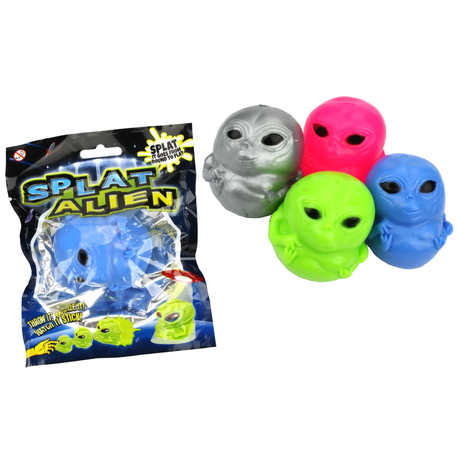 Coloured Alien Splat Ball
