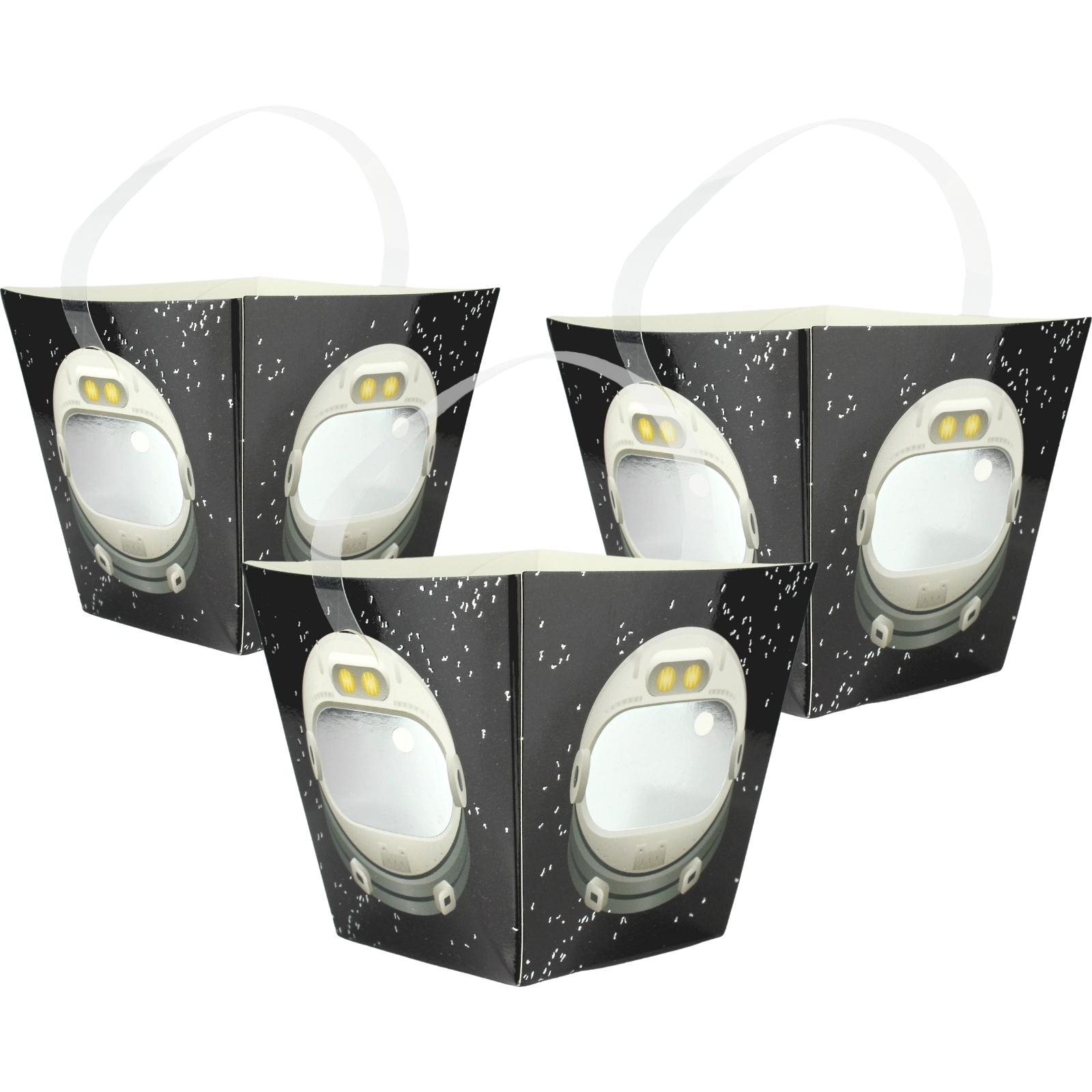 Astronaut Helmet Mini Treat Boxes (Pack of 3)