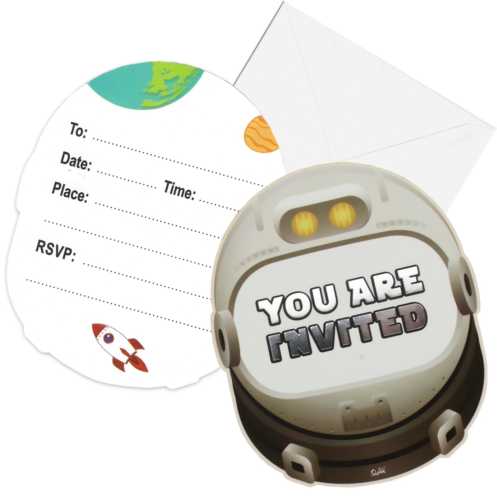 Space Voyage Party Invitations (Pack of 6)