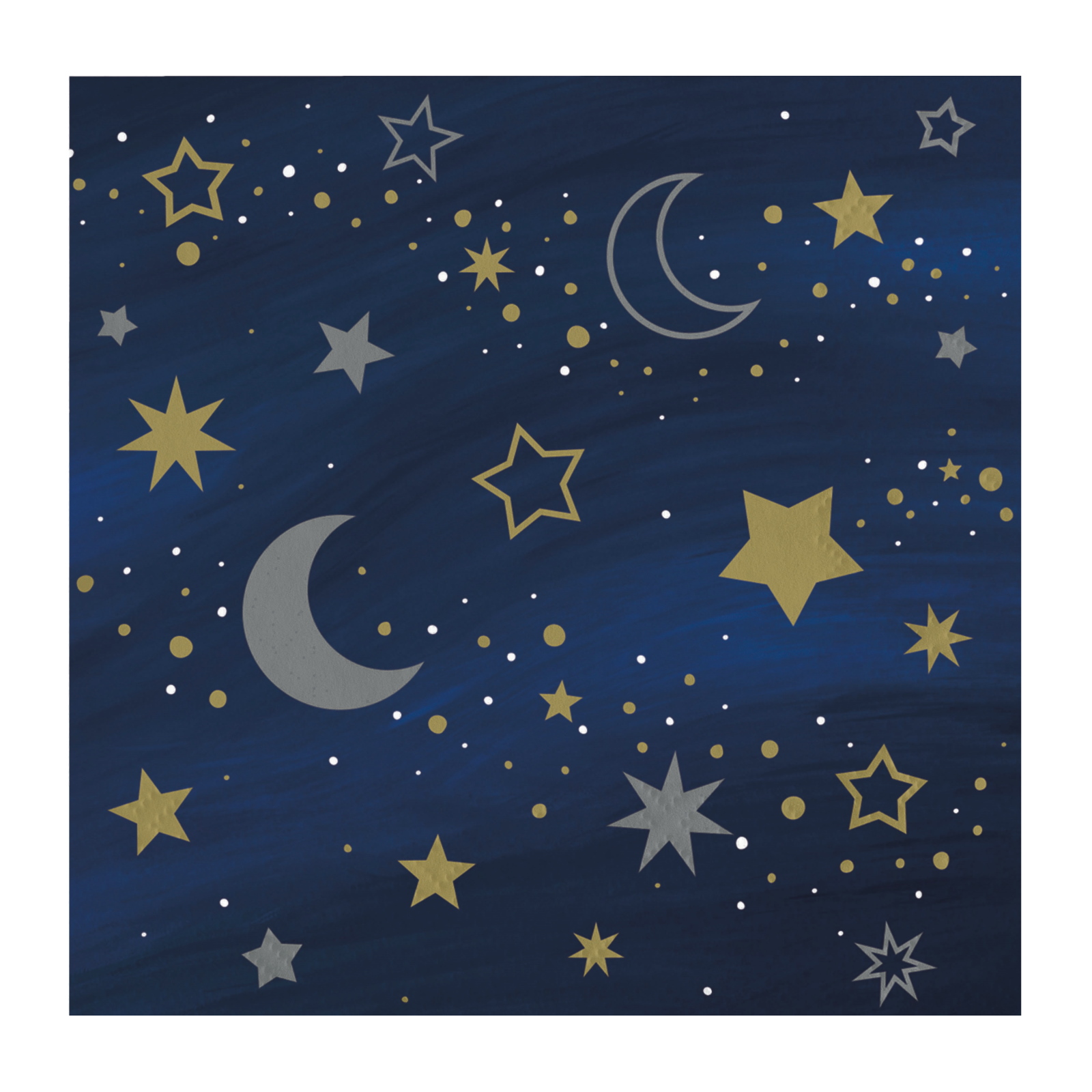 Starry Night Small Paper Napkins / Serviettes (Pack of 16)