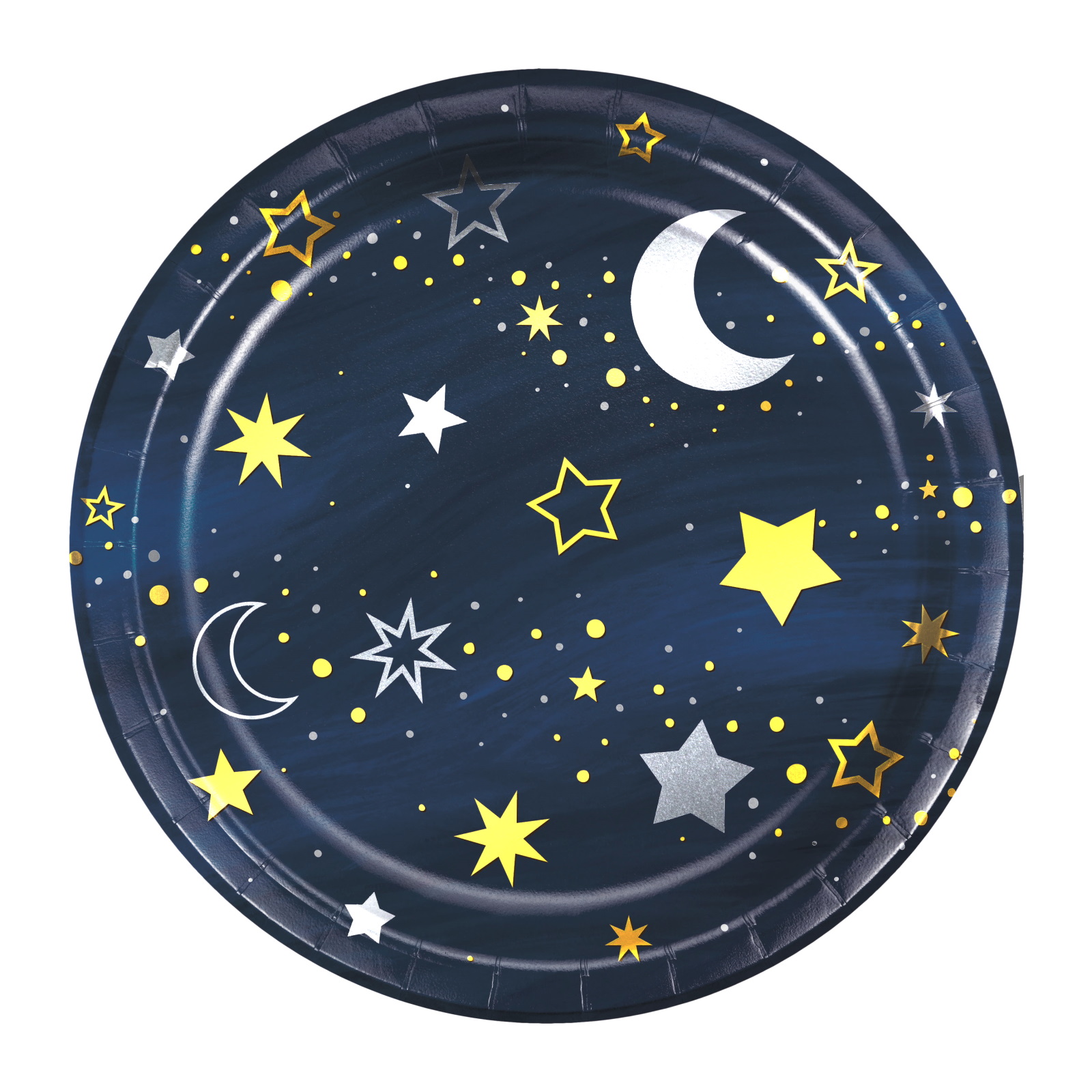 Starry Night Small Paper Plates (Pack of 8)