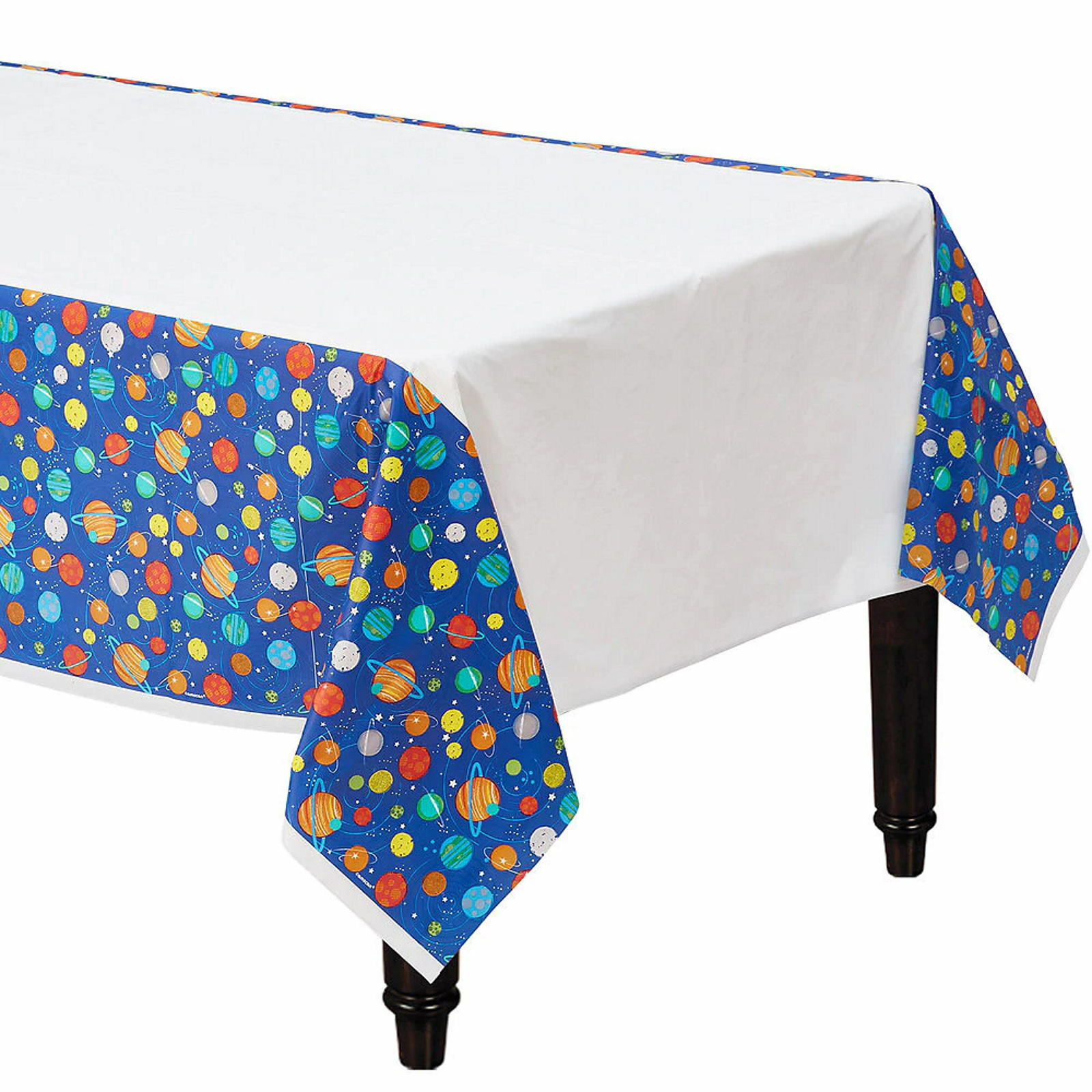 Blast Off Birthday Plastic Tablecloth