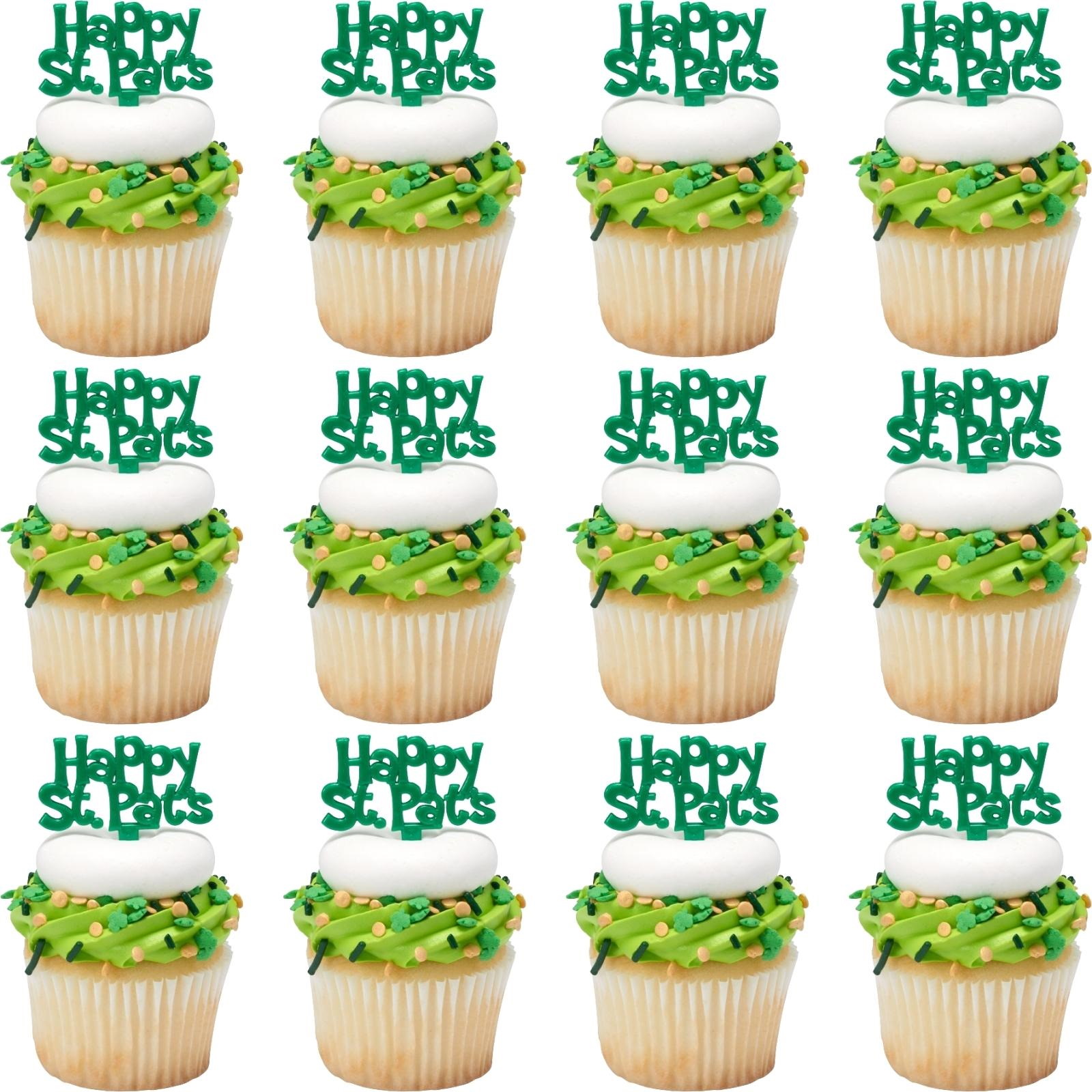 Happy St. Pat's Plastic Picks (Pack of 12)