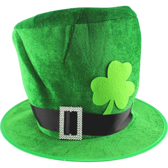 Saint Patrick's Day Leprechaun Hat St Patrick's Day Shamrock Leprechaun Top Hat With Beard