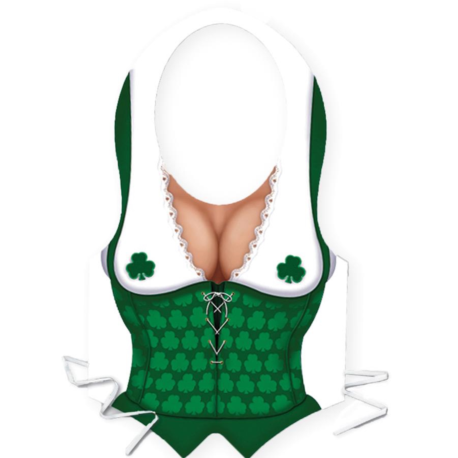 Plastic Irish Mess Vest Adult Costume Accessory